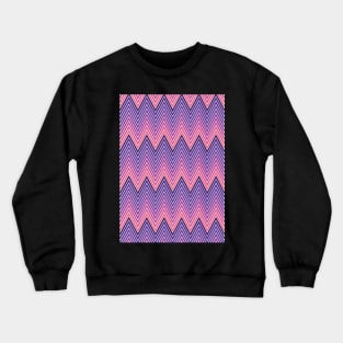 Trendy Purple Geometric Chevron Herringbone Pattern Crewneck Sweatshirt